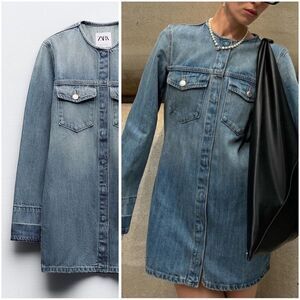 ZARA DENIM TRF DRESS